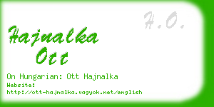 hajnalka ott business card